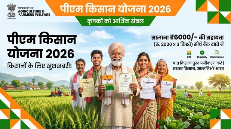 PM Kisan Yojana 2026 Online Apply Banner